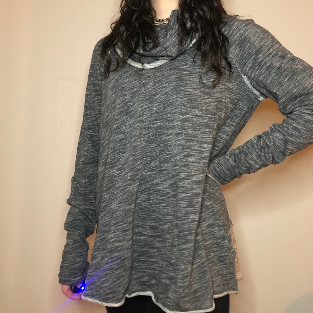 cowlneck tunic sweater
